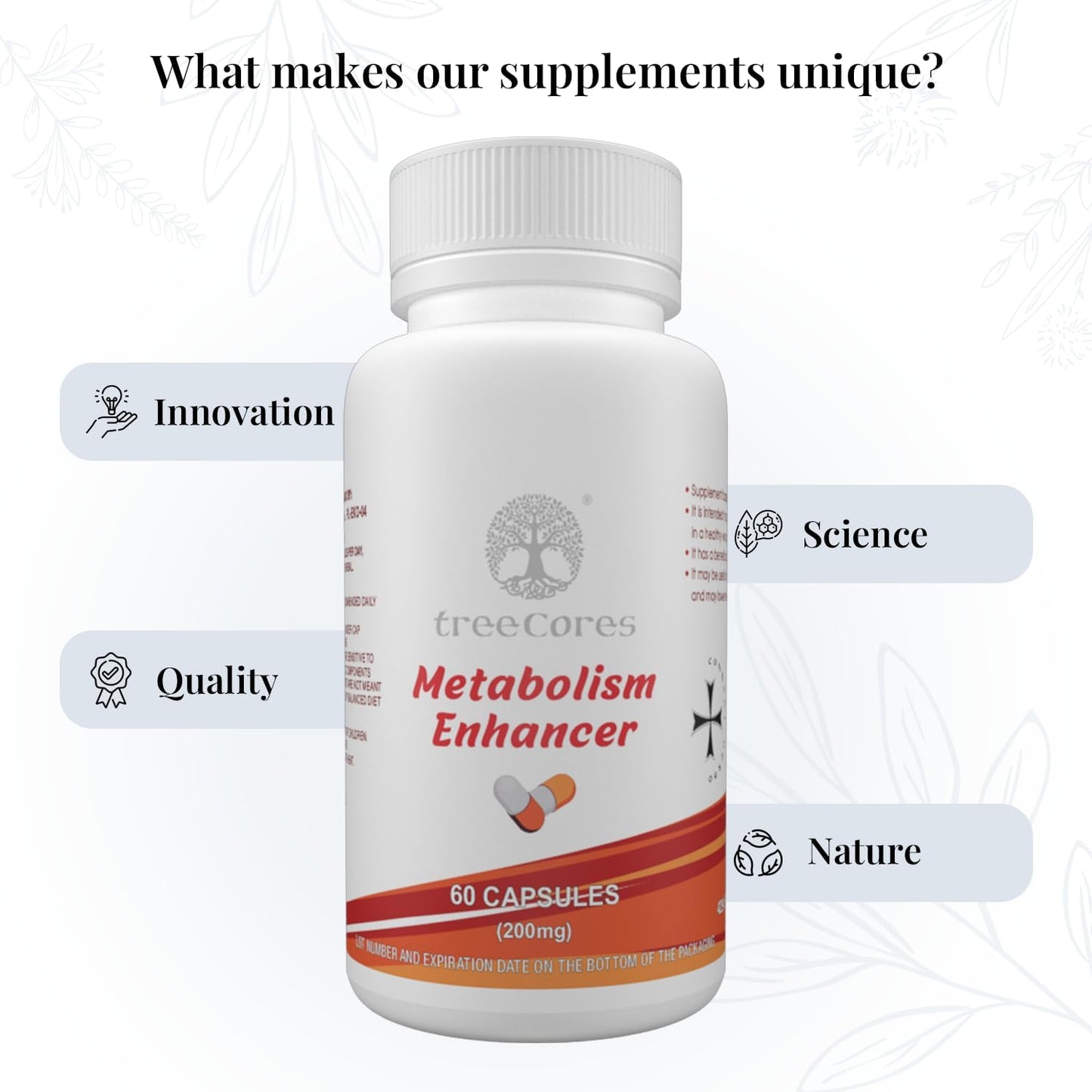 Enhancing Supplement for Weight Loss and Energy Boost - Natural Metabolism Support with treeCores Formula