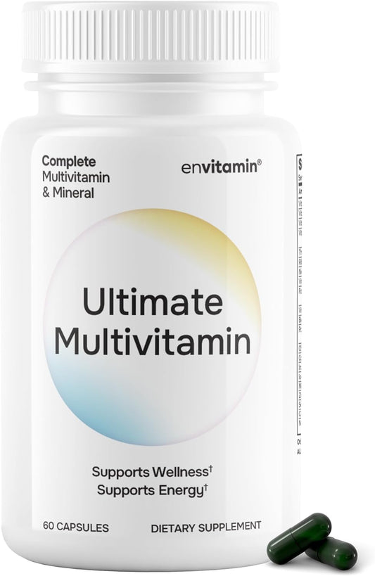 envitamin Ultimate Multivitamin Multimineral with Superfood, 60 Count - Includes 42 Fruit and Vegetable Blend