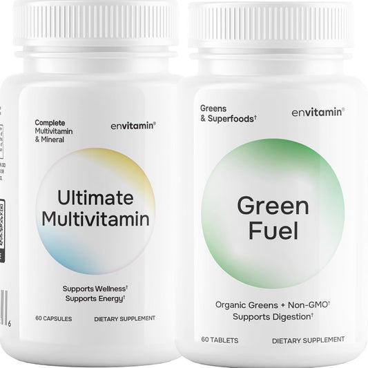 envitamin Ultimate Multivitamin with Green Fuel - Complete Daily Nutrition Supplement
