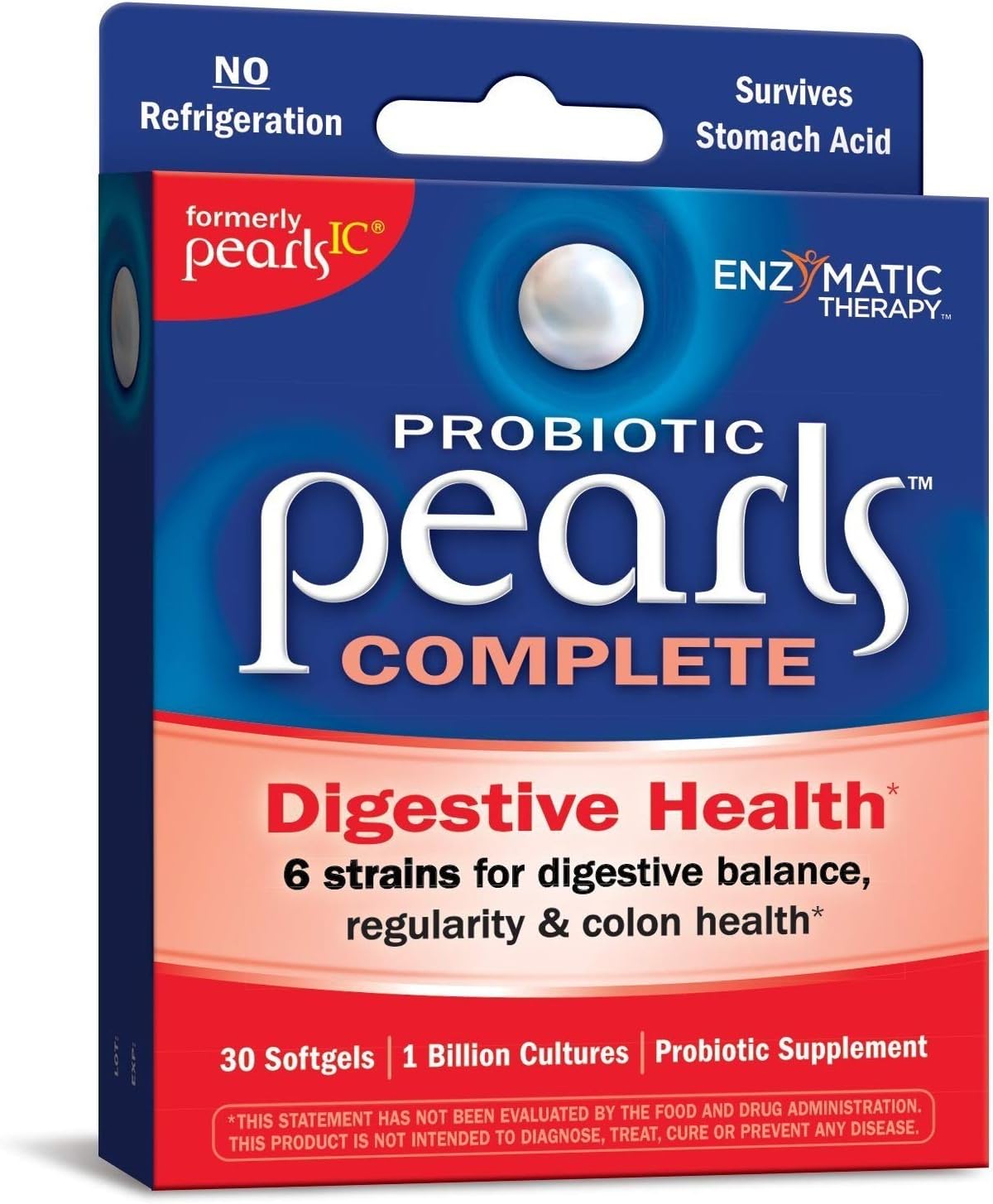 Enzymatic Therapy Pearls IC Intensive Care Probiotics - 60 Capsules, 2 Pack