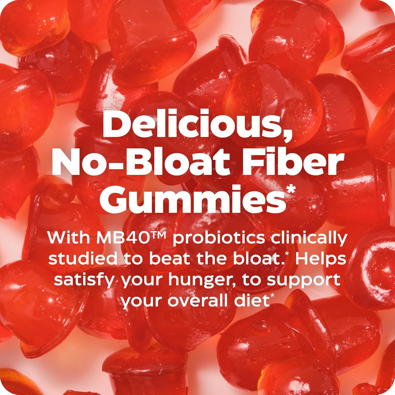 Enzymedica Fiber+ Gummies with Prebiotics & Probiotics - 5g Fiber, Vegetarian Digestive Health Supplement - Kids & Adults, 90 ct Blood Orange Flavor