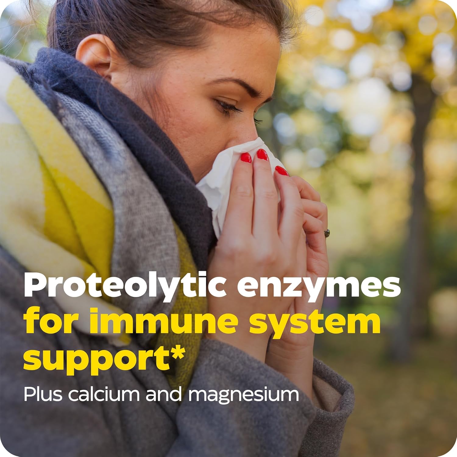 Enzymedica Immune Defense Regular Strength Proteolytic Enzymes 60 Count - Immune Support Supplement