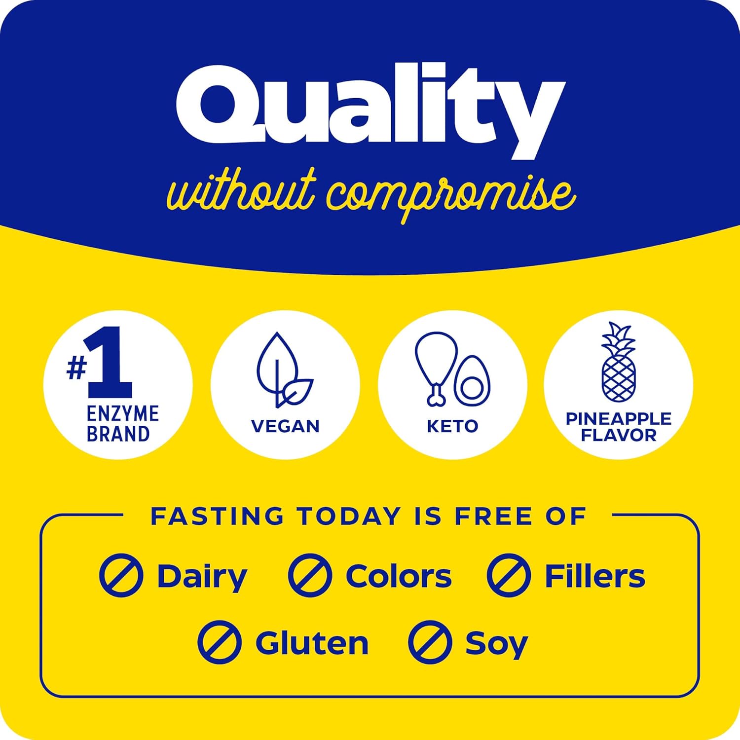 Enzymedica Intermittent Fasting Drink Mix: Electrolyte Powder Supplement for Hydration, Appetite Control & Muscle Health - Keto Friendly, Tropical Pineapple Flavor, 24 Servings