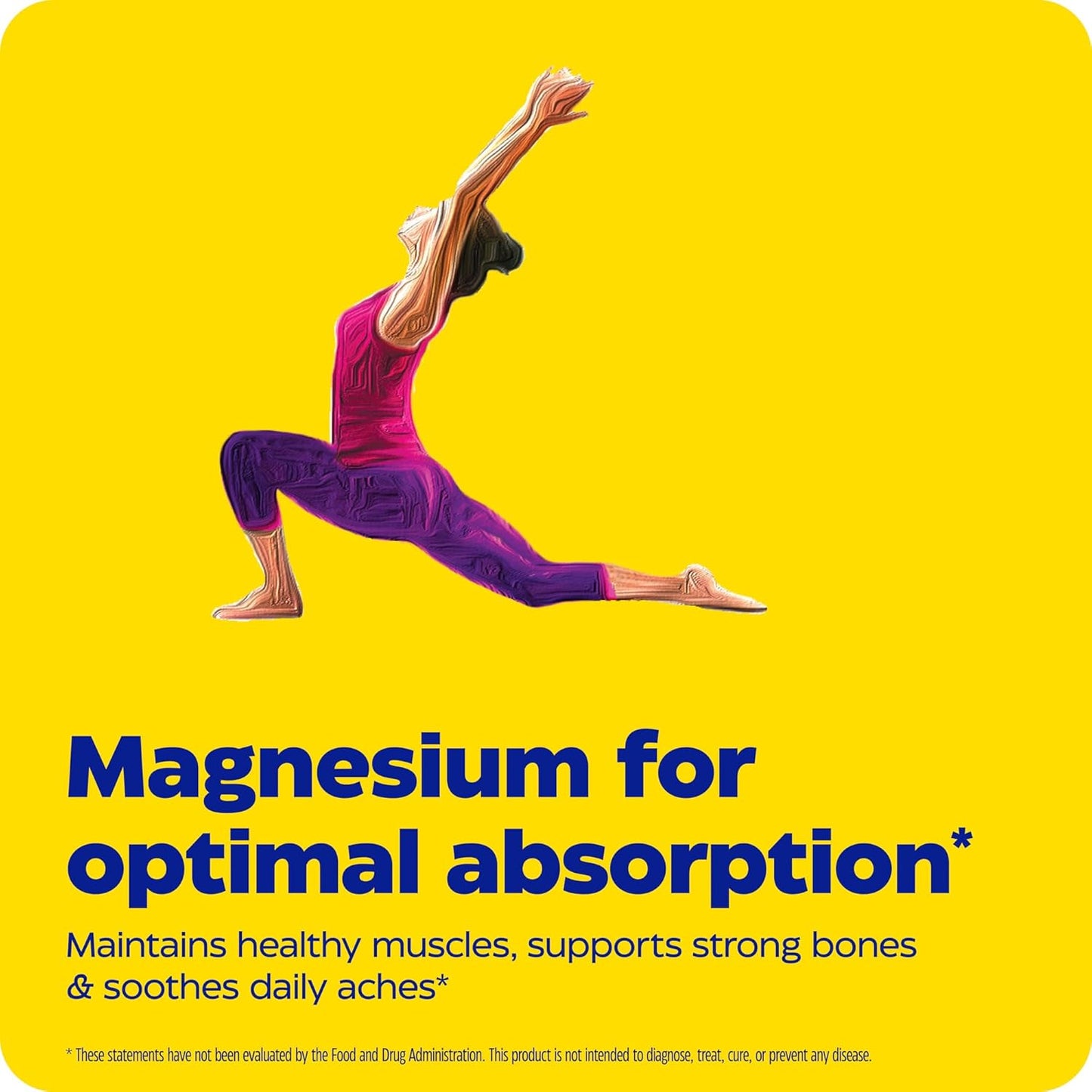 Enzymedica Magnesium Motion Supplement with ATA Mg, Glycinate, Malate - 60 Count - Supports Bone & Muscle Health, Relieves Aches