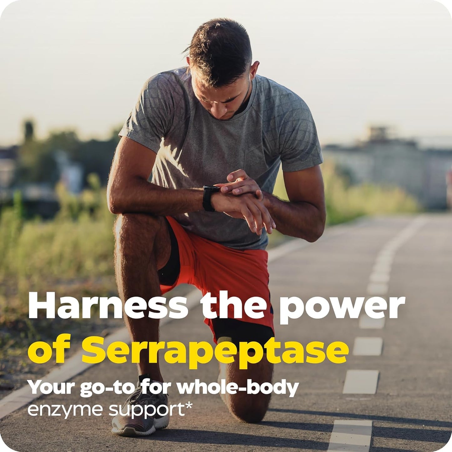 Enzymedica SerraGold Supplement - High-Potency Serrapeptase Enzyme for Respiratory, Heart, and Immune Support - 120 Count
