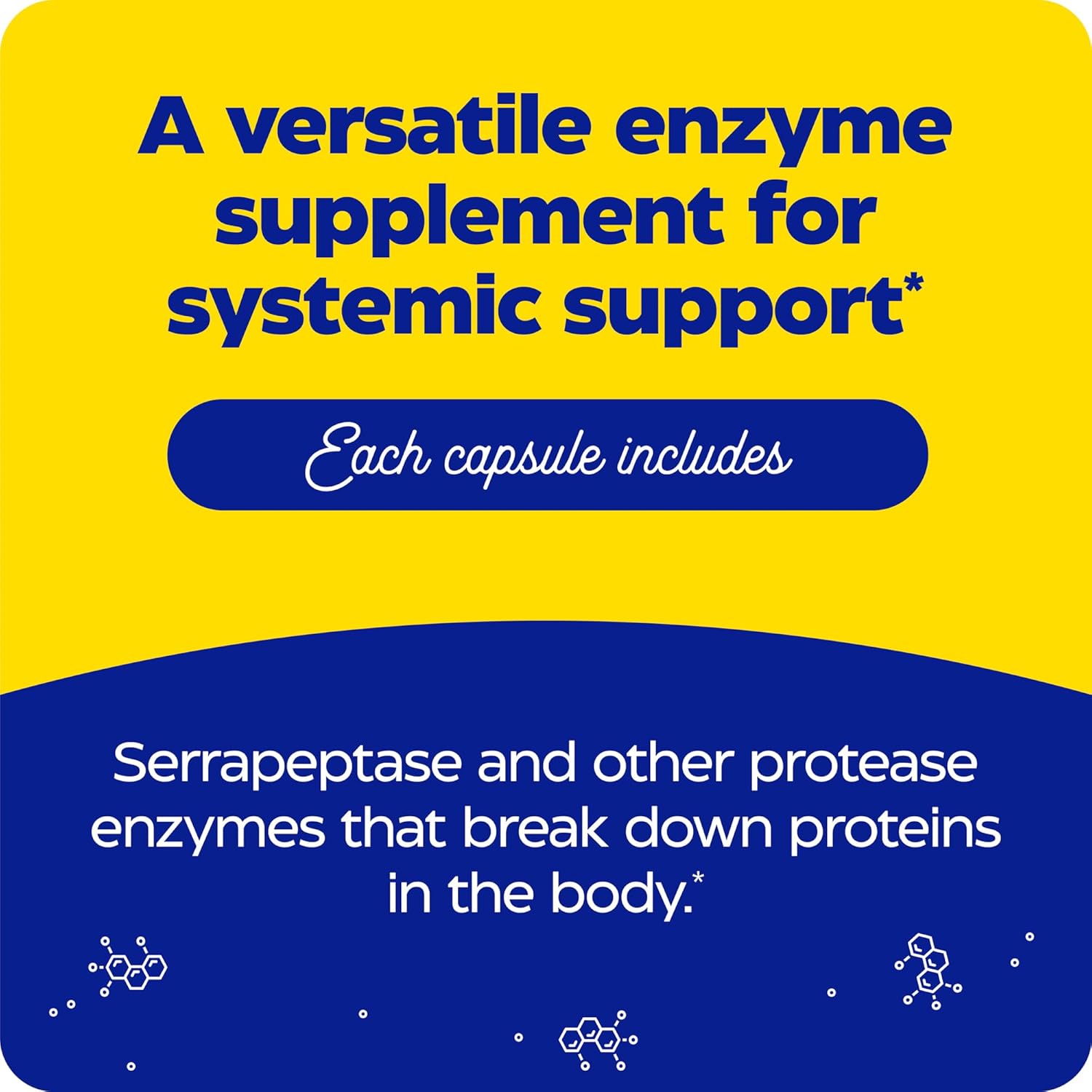 Enzymedica SerraGold Supplement - High-Potency Serrapeptase Enzyme for Respiratory, Heart, and Immune Support - 120 Count