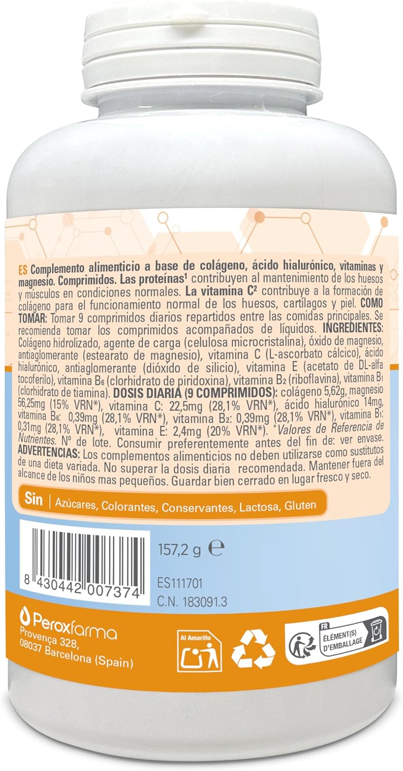 EpaPlus ARTHICARE Collagen, Hyaluronic Acid, Magnesium, and Vitamins - Supports Bone and Muscle Health, Reduces Tiredness and Fatigue - 224 Tablets