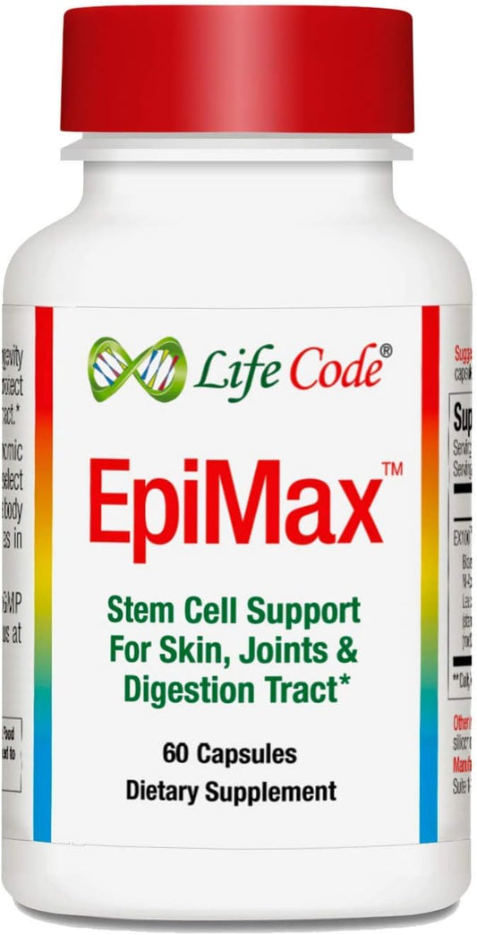EpiMax Stem Cell Supplement with Collagen & Hyaluronic Acid for Skin, Joints, and Digestion