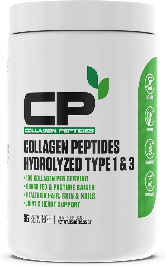 EPN Supplements Collagen Peptides Powder | Top-Rated Hydrolyzed Type 1 & 3 Anti-Aging Supplement | Grass Fed, Pasture Raised | Supports Heart & Joint Health, Skin, Hair, Nails | 35 Servings