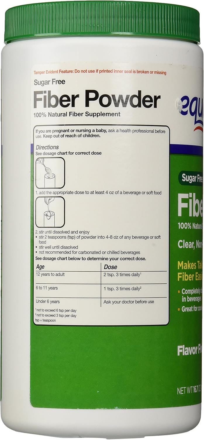 Equate Clear Soluble Fiber Powder - 125 Servings, 16.7 oz Size
