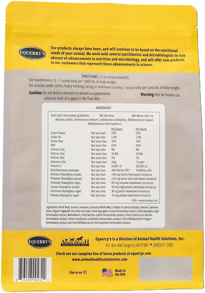 Equerry's 1 oz. Vitamin E and Organic Selenium Supplement - 2000 IU Vitamin E, 2 mg Selenium, 5lb Pack