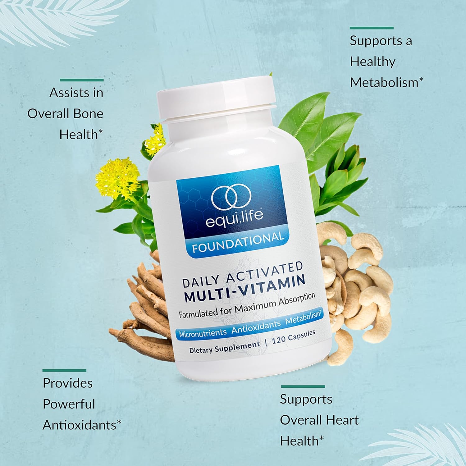 Equilife Daily Multi-Vitamin and Progesterone Support Bundle - 30 Servings, 90 ct. Herbal Hormone Supplement with 21 Essential Vitamins