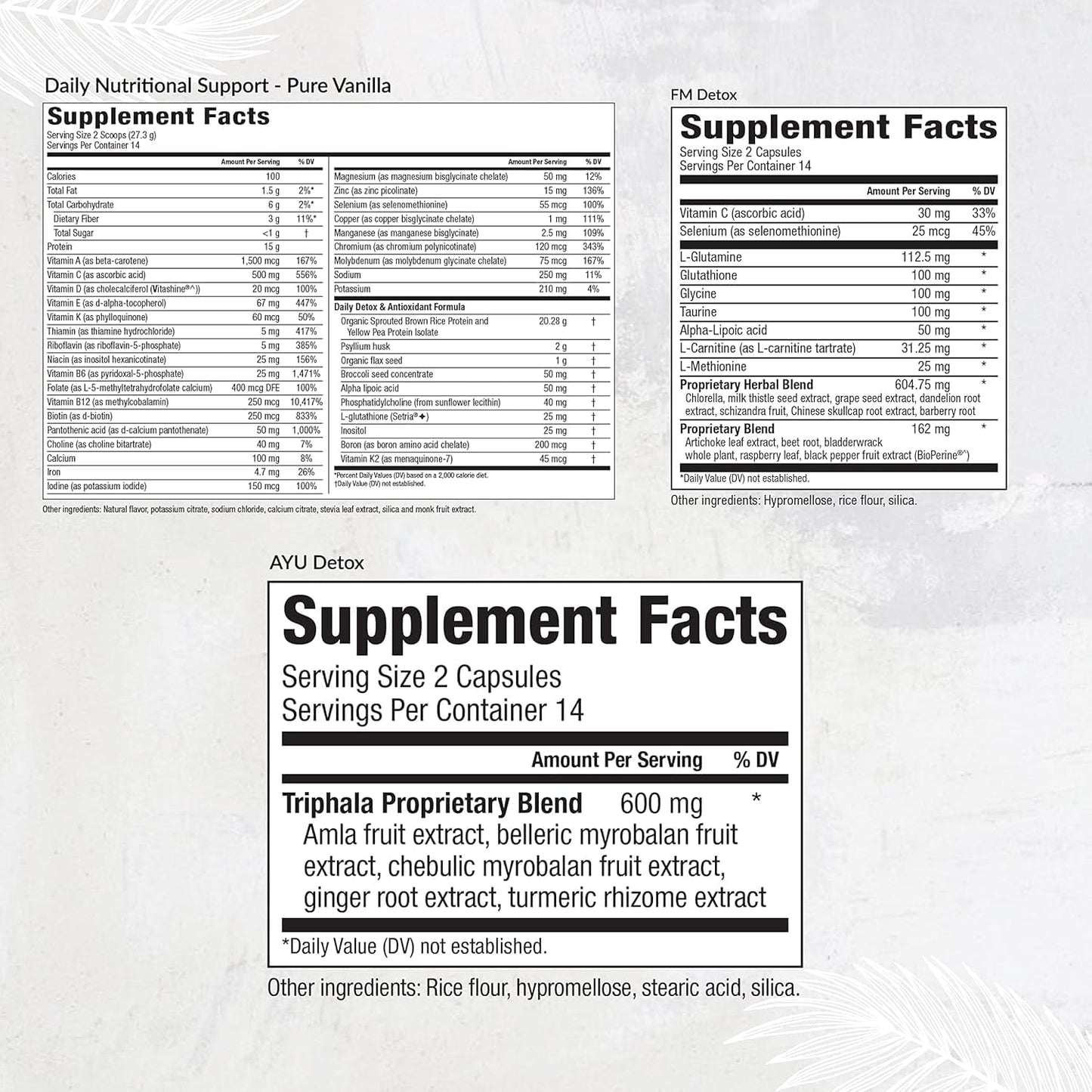 Equilife Dr. Cabral Detox Vanilla 7-Day Cleanse for Energy, Clarity, and Wellness - 14 Servings