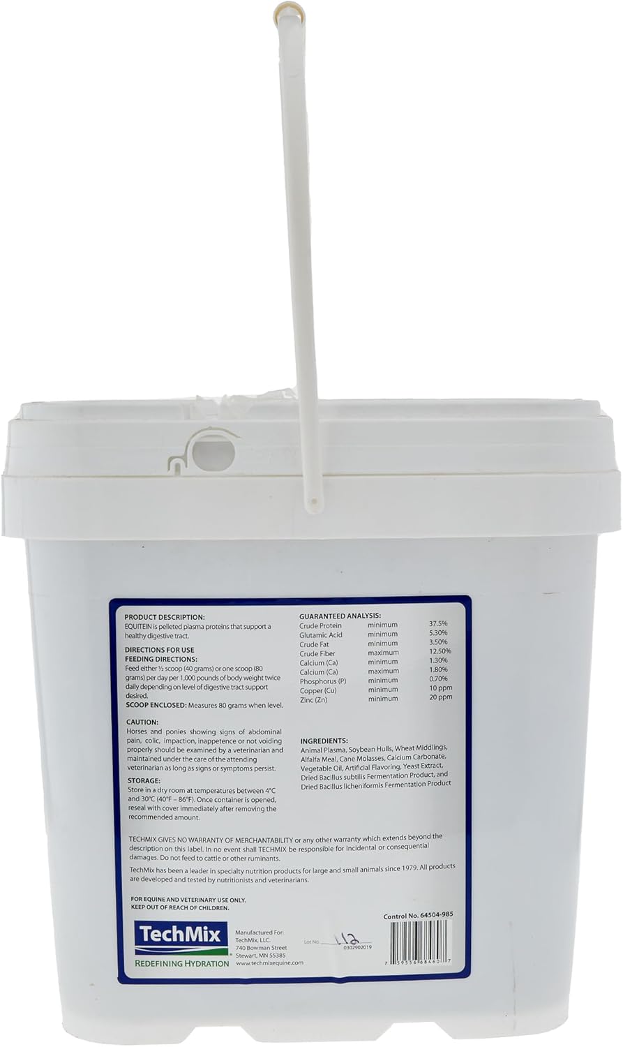 Equine Equitein U Formula by Techmix: Essential Nutrients for Horses