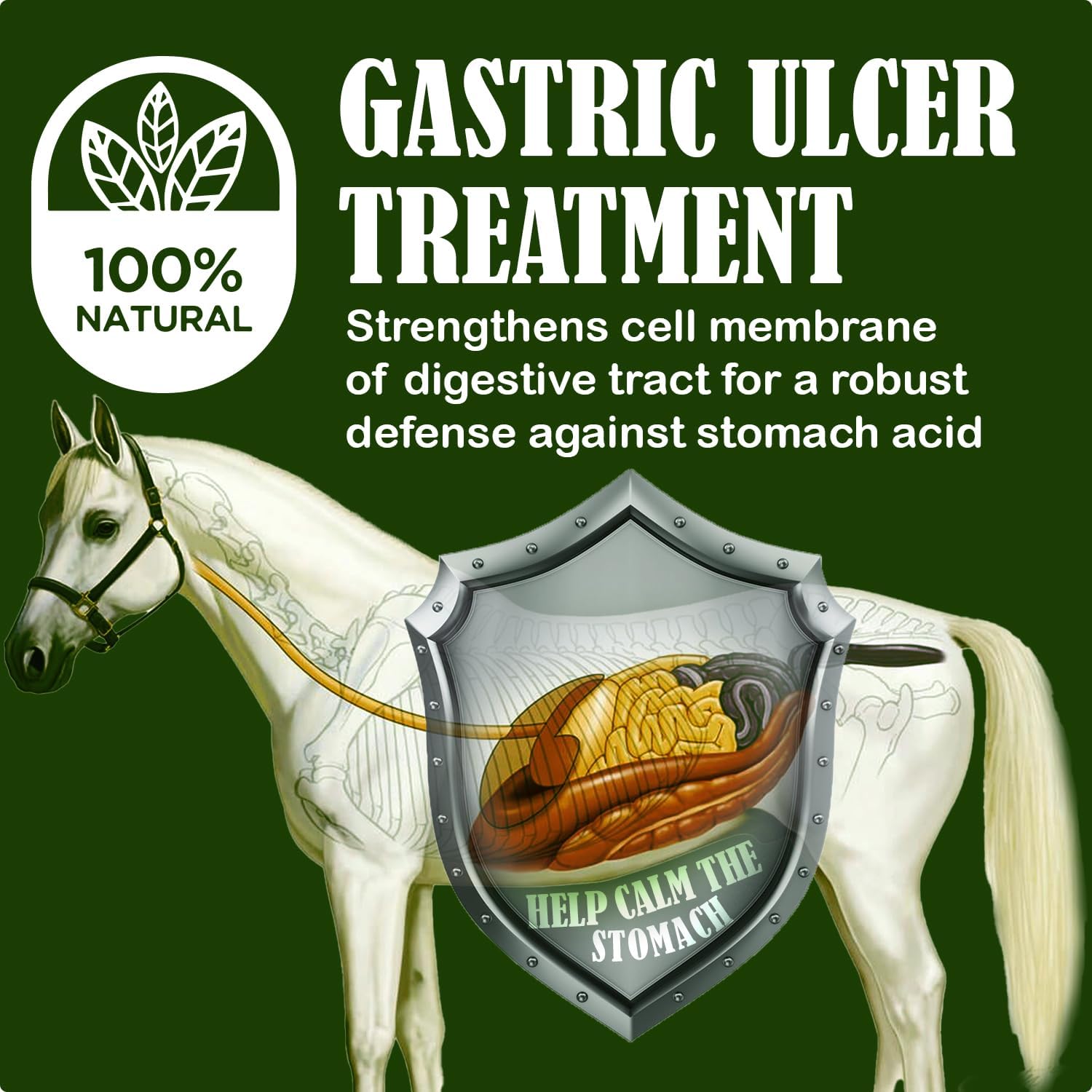 Equine Starting Gate Granules: Calming Horse Supplement for Gastric Ulcers (5-Gallon Pail, 15-Week Supply)
