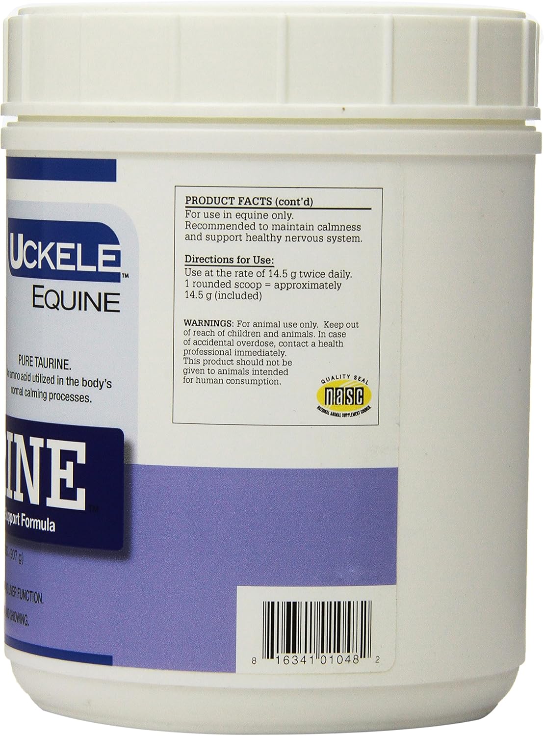 Equine Taurine Supplement for Calmative Support - Vitamin & Mineral Formula for Horses - 2 lb