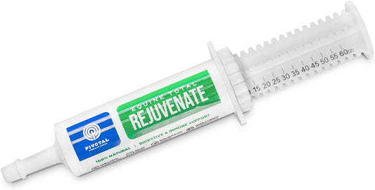 Equine Total Rejuvenate Oral Paste for Digestive & Immune Support (60g Syringe) - Horse Supplement for Digestion & Bacteria Elimination