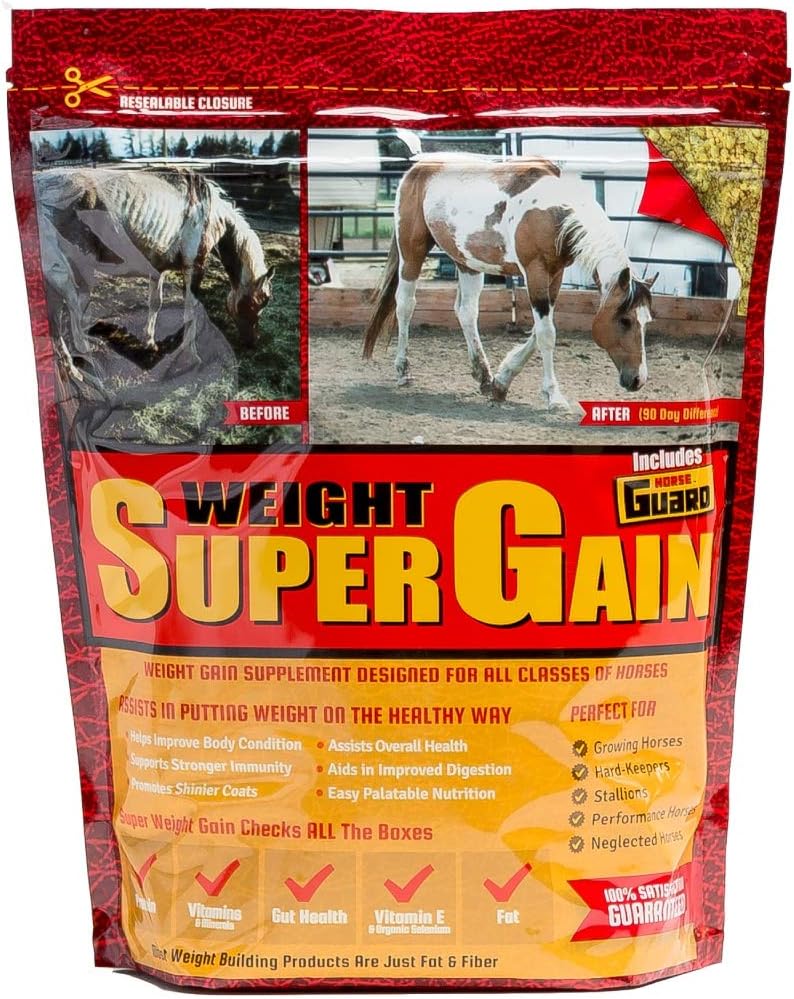 Equine Vitamin Mineral Probiotic & Weight Gain Supplement - 10 lb Horse Guard Super Weight Gain