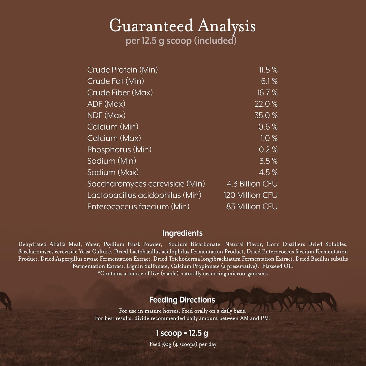 Equithrive Digestive Support Supplement for Horses with Probiotics, Psyllium, Sodium Bicarbonate, and Omega 3 - 3.3 lbs