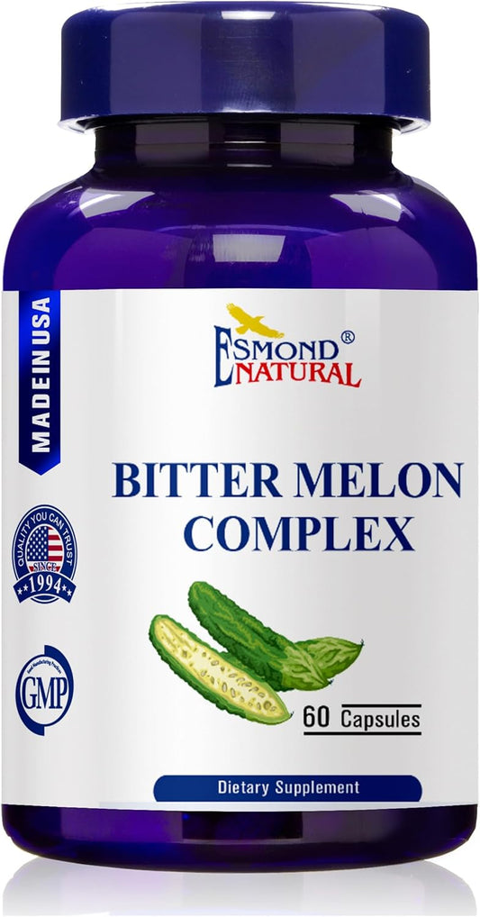 Esmond Natural Bitter Melon Complex (Supports Balanced Metabolic Levels) - 480 Capsules, Made in USA, GMP Certified