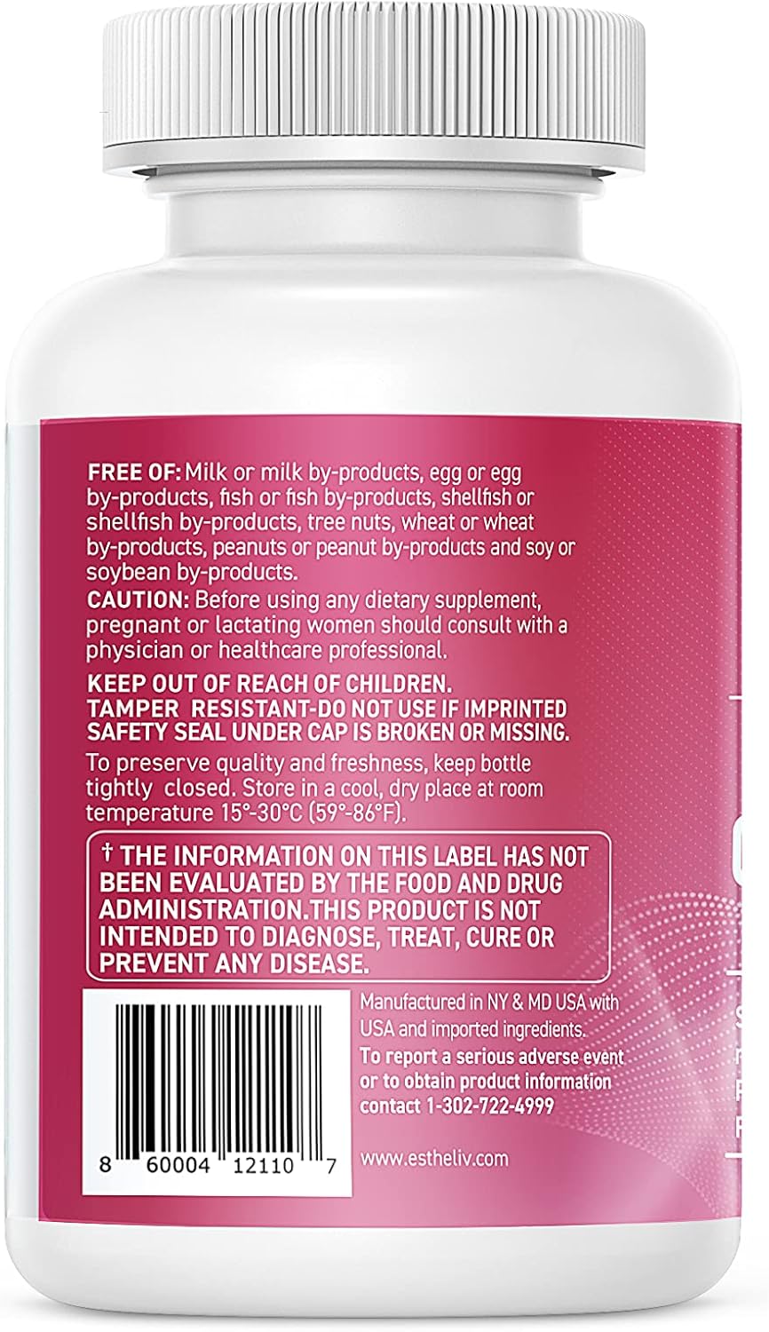 ESTHELIV® Ovarian Health Support Supplement - 120 Vegetable Capsules