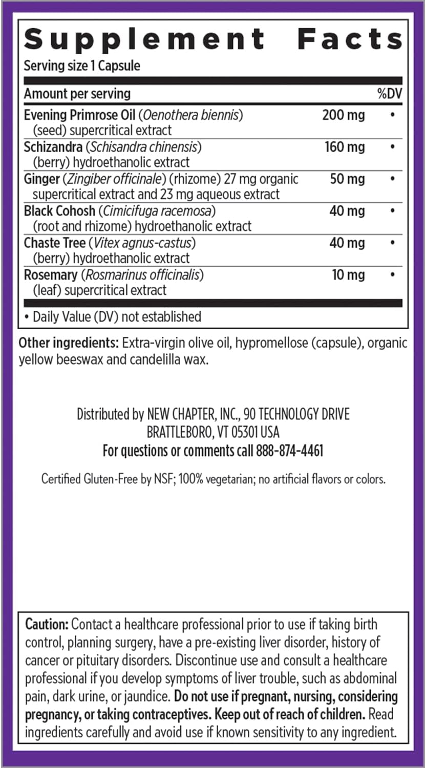 Estrotone Herbal Hormone-Balance Supplement with Black Cohosh for Peri-Menopause Symptoms - 60 ct Vegetarian Capsule