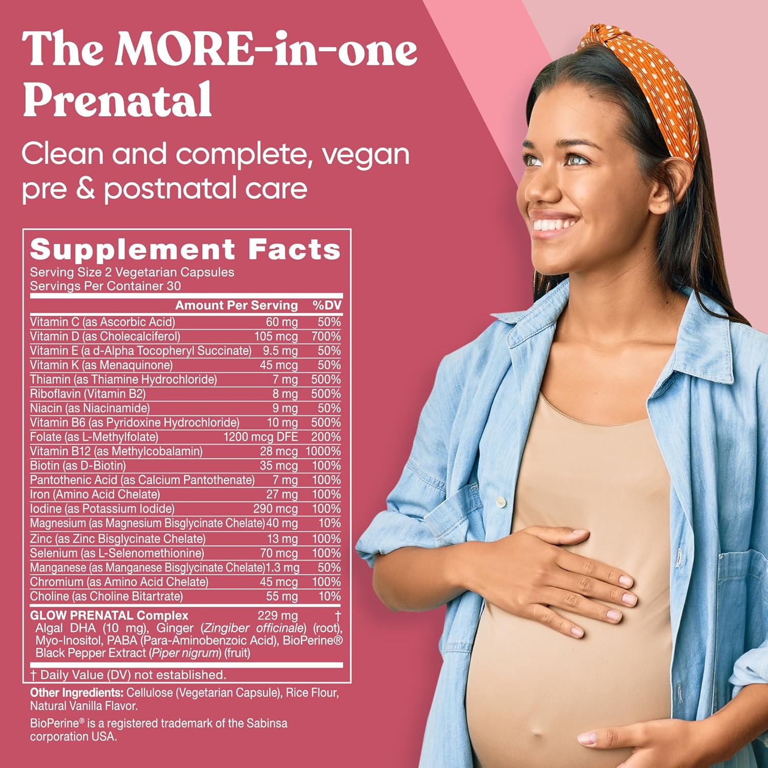 Eu Natural Prenatal Bundle: Glow Multivitamin & Momma Probiotics for Mom & Baby