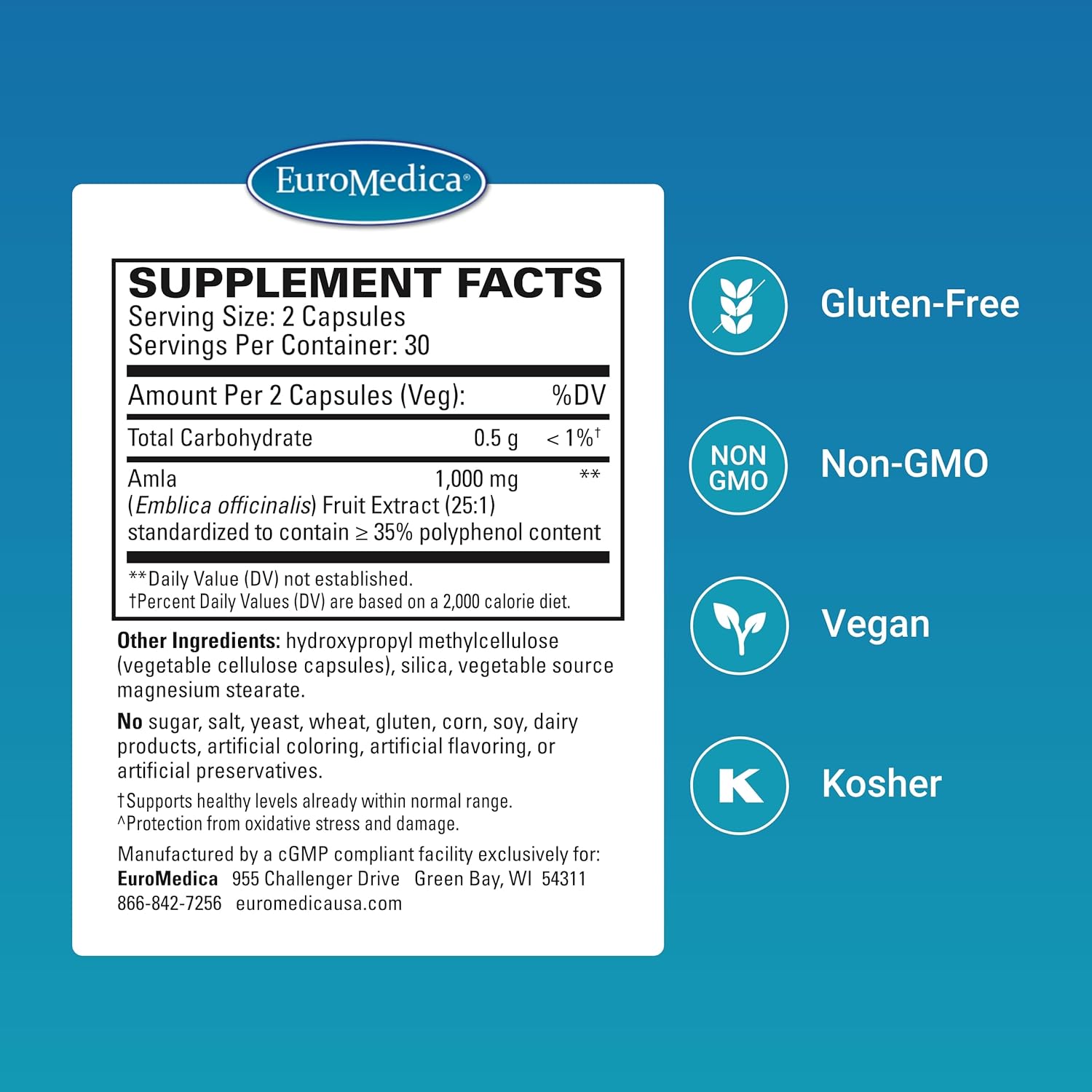Euromedica Cholesterol and Triglycerides Support Supplement - 120 Capsules (2 Pack) - Promotes Healthy Cholesterol Levels and Triglycerides