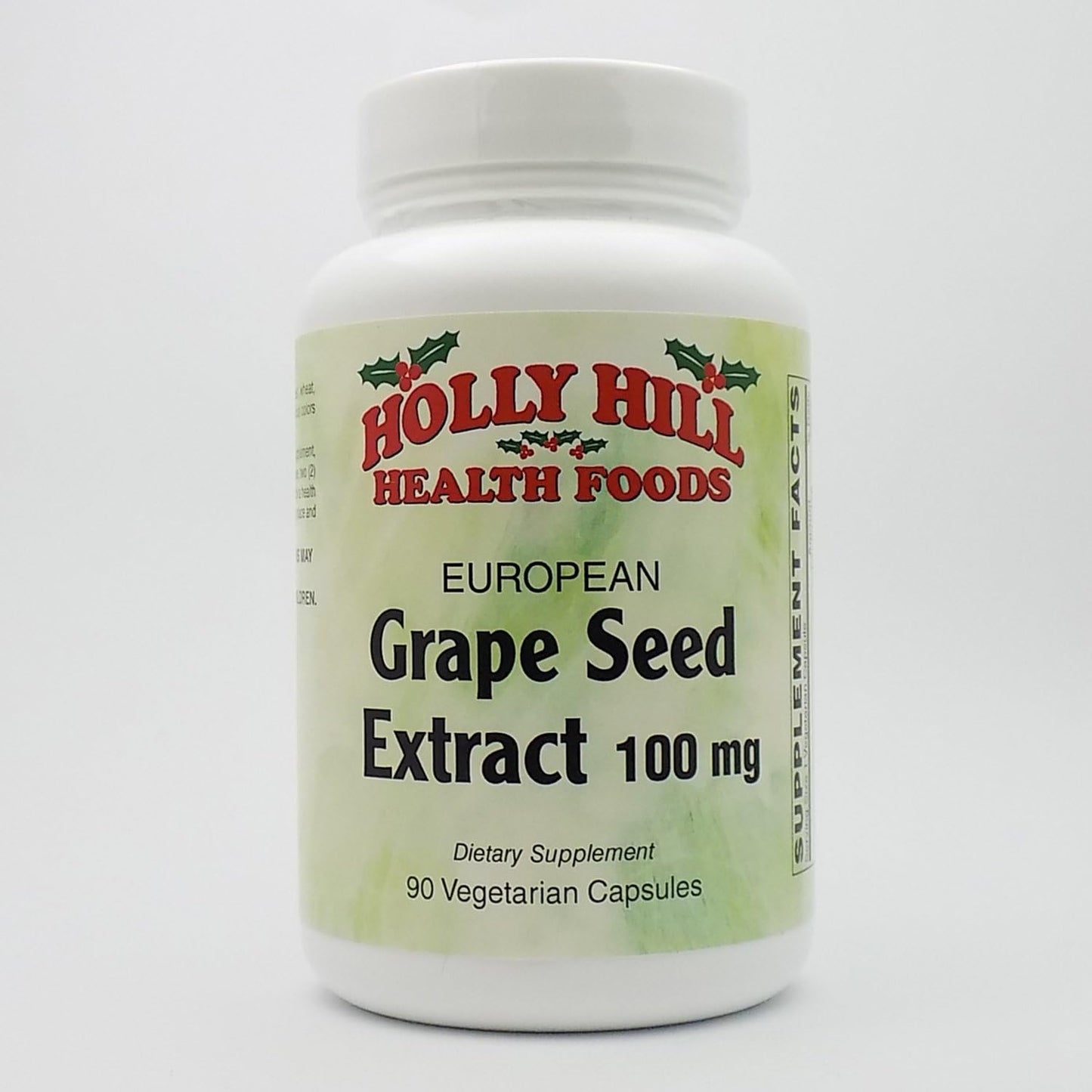European Grape Seed Extract Capsules - 100 MG, 90 Count by Holly Hill Health Foods