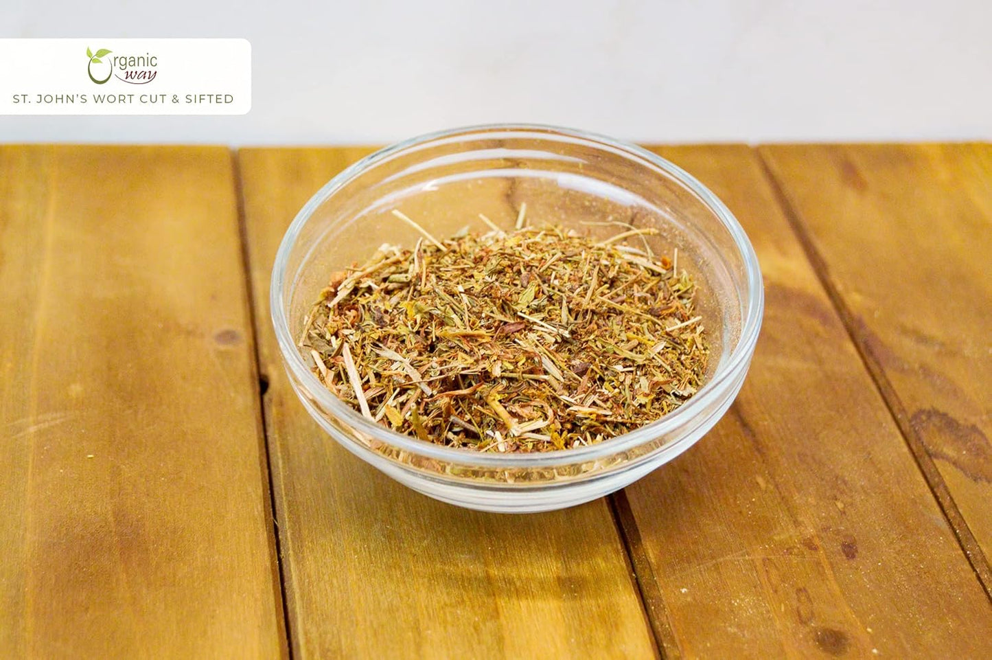 European Wild-Harvest Organic St. John's Wort Cut & Sifted Tea - Albania Origin | Kosher, USDA Certified, Vegan, Non GMO, Gluten Free (1/2LBS / 8Oz)
