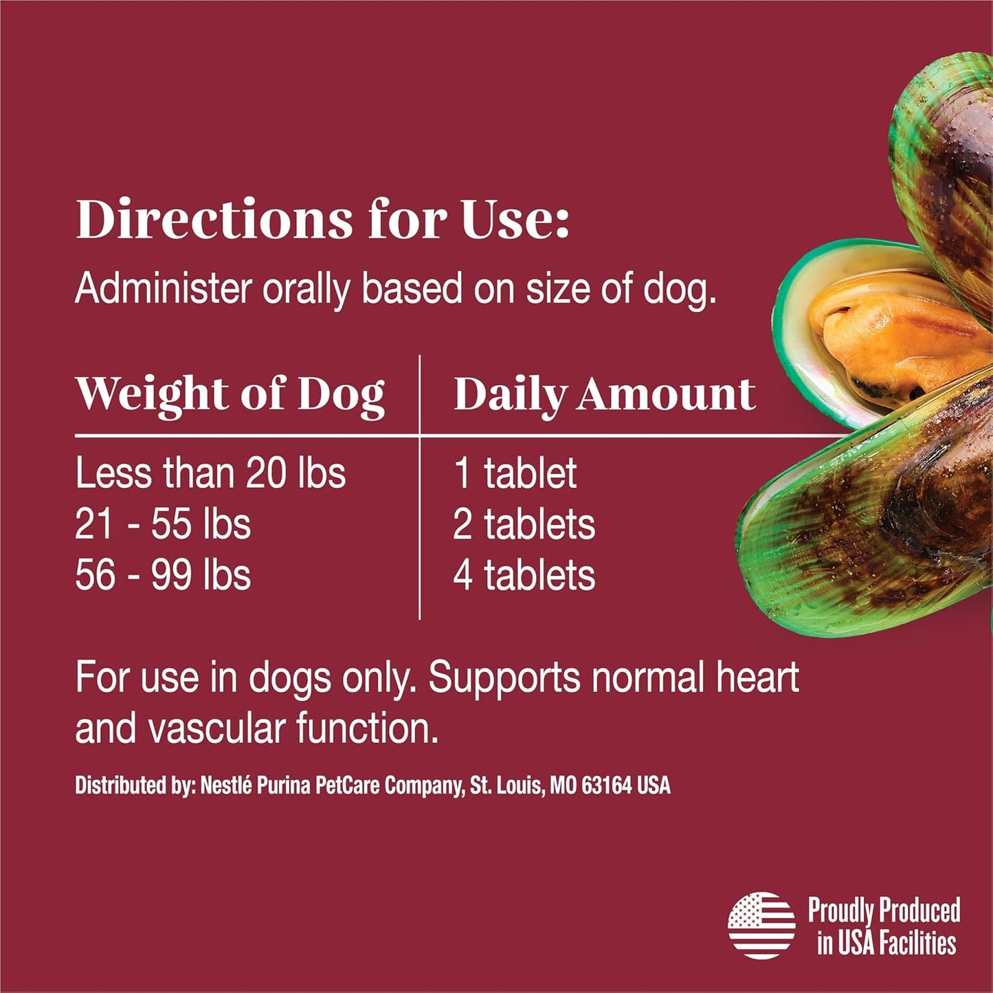 EverRoot Dog Heart Health Chewable Tablets with Taurine and Green-Lipped Mussels - 4.02 oz. Canister