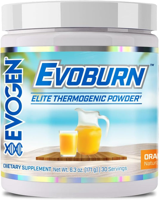 Evogen Evoburn Orange Sunrise - Advanced Thermogenic Healthy Weight Support for Energy, Focus, Appetite Control - Metabolism Booster with MitoBurn & Caffeine - 30 Servings