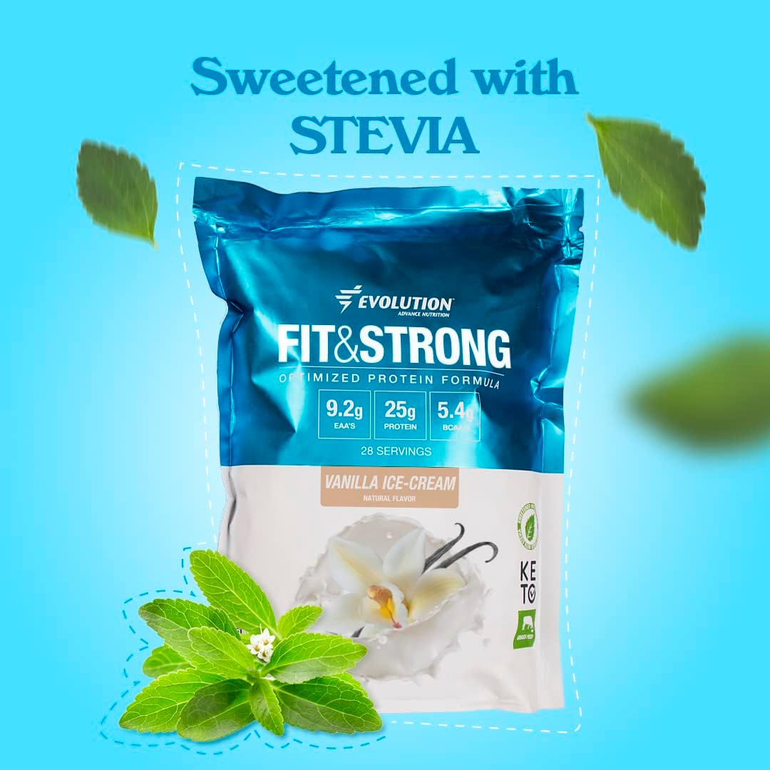 Evolution Advance Sport Nutrition Grass Fed 100% Whey Protein Powder with Glucomannan & Inulin Fiber - High Fiber & Protein, Keto Approved, Non GMO, Stevia Sweetened - 2 Pack