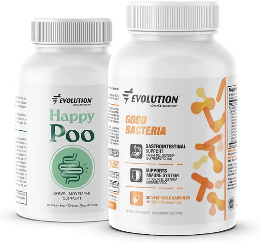 Evolution Advance Sport Nutrition Happy Colon + Pro Daily Probiotic - Non GMO, Vegan, Gluten Free - 30 Capsules