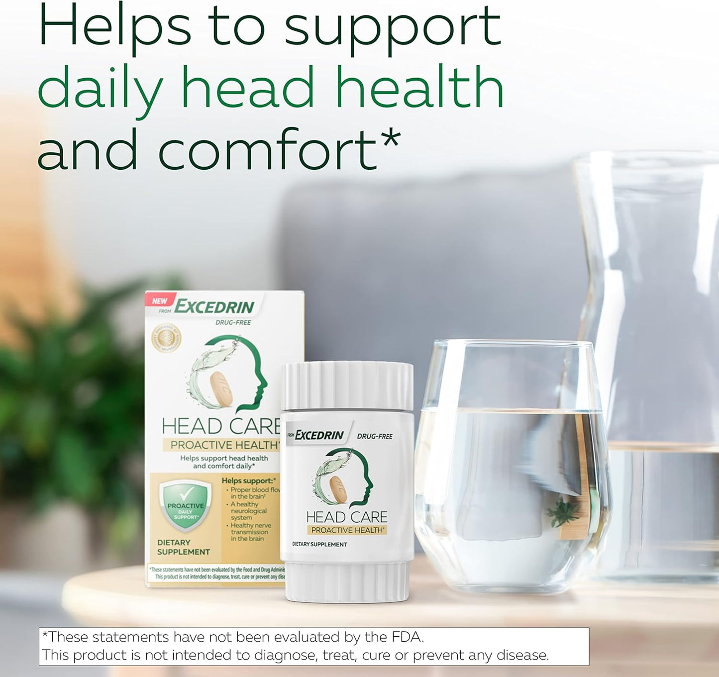 Excedrin Head Care Proactive Health Supplements for Daily Head Health and Comfort - 110 Count