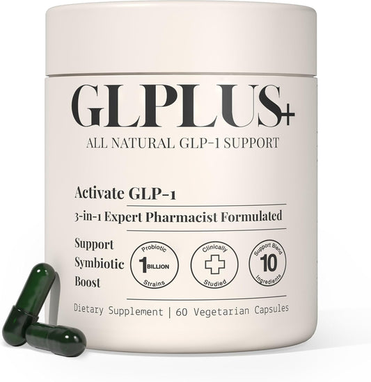 Expert-Formulated GLP-1 Supplement for Hunger & Metabolism Support | Probiotic and Prebiotic Capsules for Women and Men (60 Count)