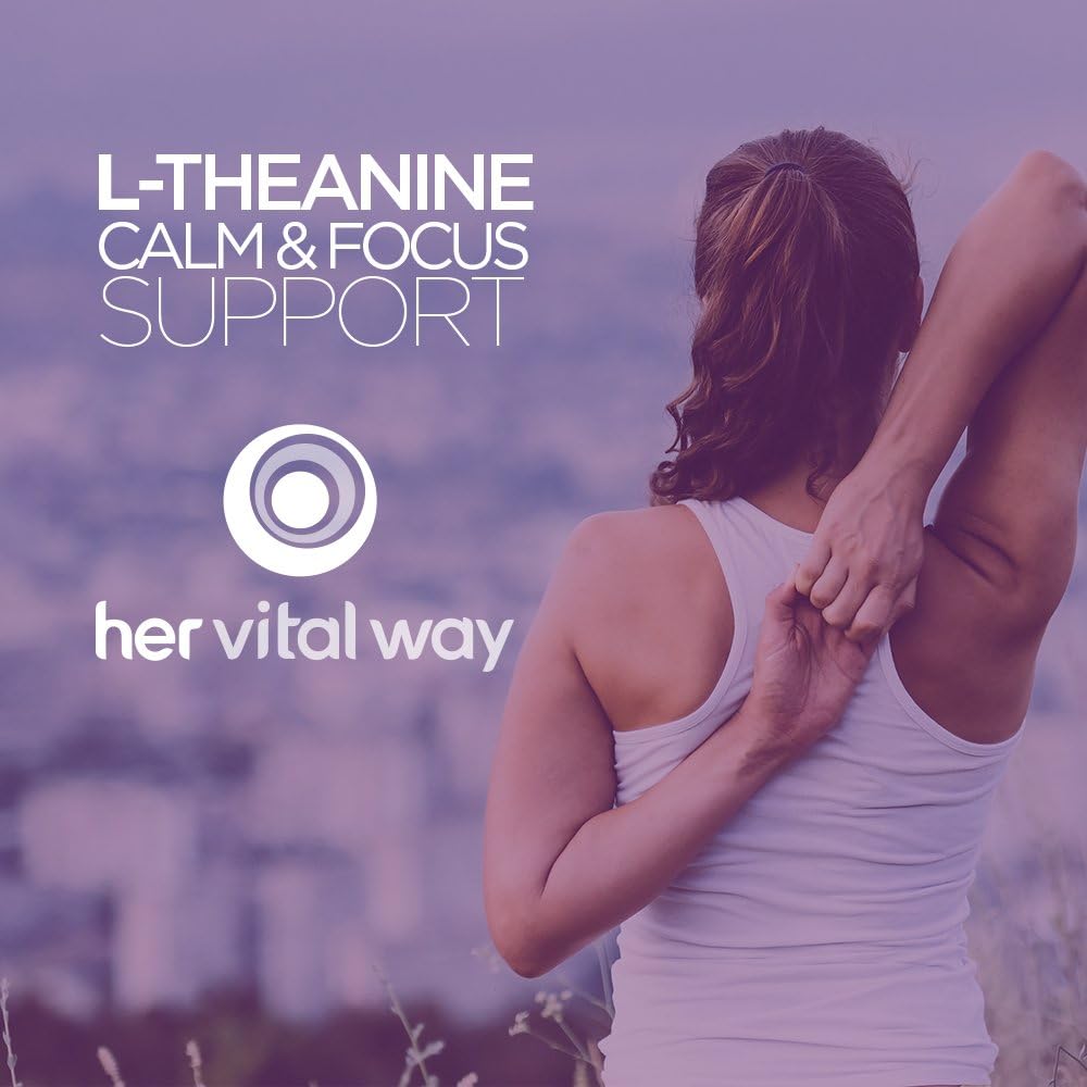 Extra Strength 200mg L-Theanine for Relaxation and Focus Support, Enhanced with AlphaWave Technology