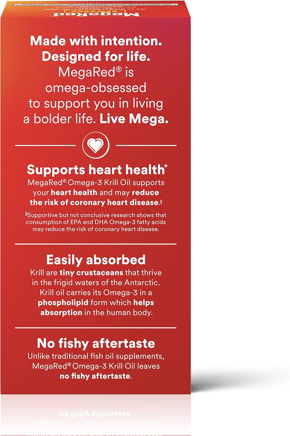 Extra Strength MegaRed Omega-3 Krill Oil Softgels (40 Count) - No Fishy Aftertaste, 500mg Omega-3