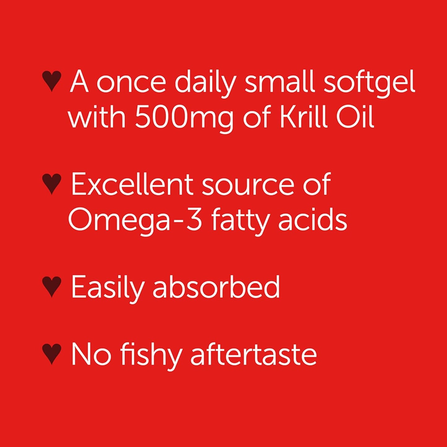 Extra Strength MegaRed Omega-3 Krill Oil Softgels (40 Count) - No Fishy Aftertaste, 500mg Omega-3
