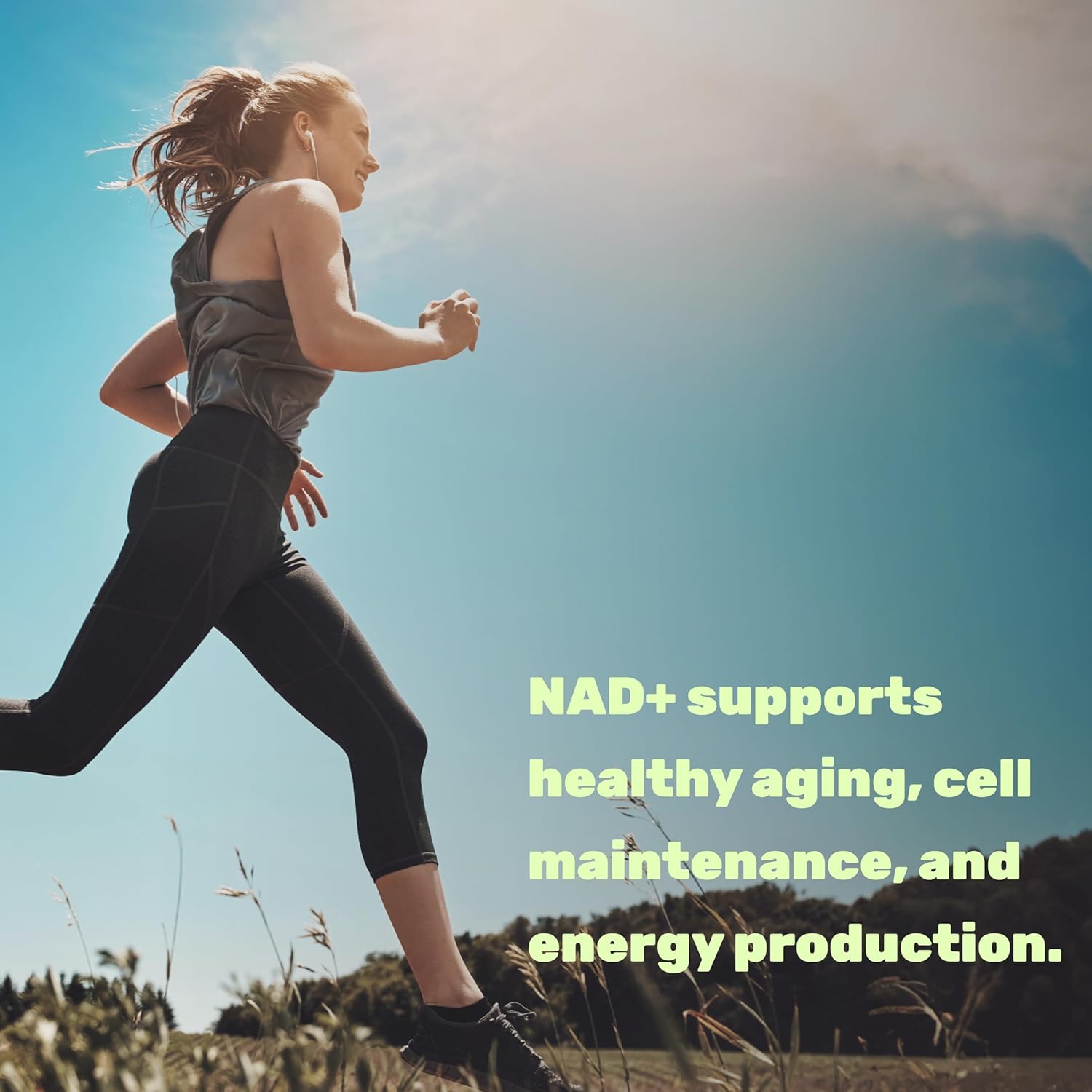 Extra Strength NAD+ Supplement 1,000mg - 120 Veggie Capsules for Healthy Aging & Energy Boost - Non-GMO NAD Booster with Brain Support