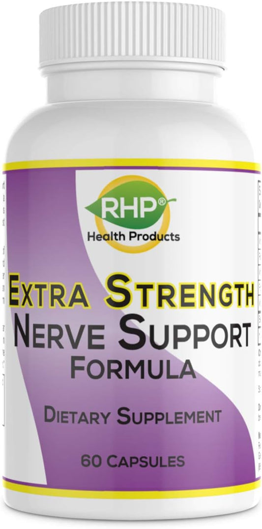 Extra Strength Nerve Support Formula for Nerve Repair and Regeneration - 60 Capsules