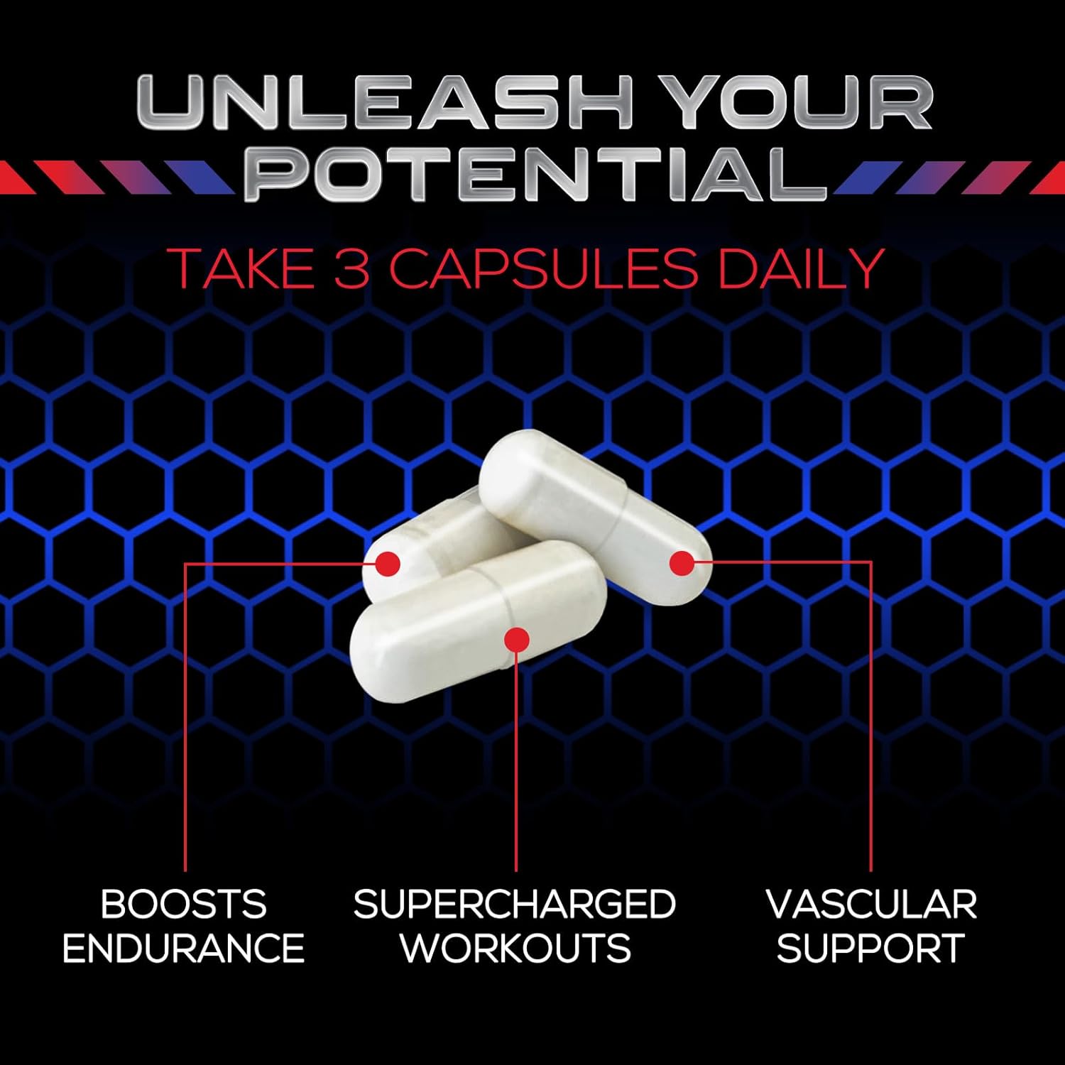Extra Strength Nitric Oxide Booster with L-Arginine & Citrulline - 3X Strength Support for Muscle, Heart, & Energy - Non-GMO Supplement for Men and Women - 240 Capsules