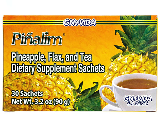Extra Strength PIÑALIM Pineapple Tea by Gn+vida USA - Natural Weight Loss Support Supplement
