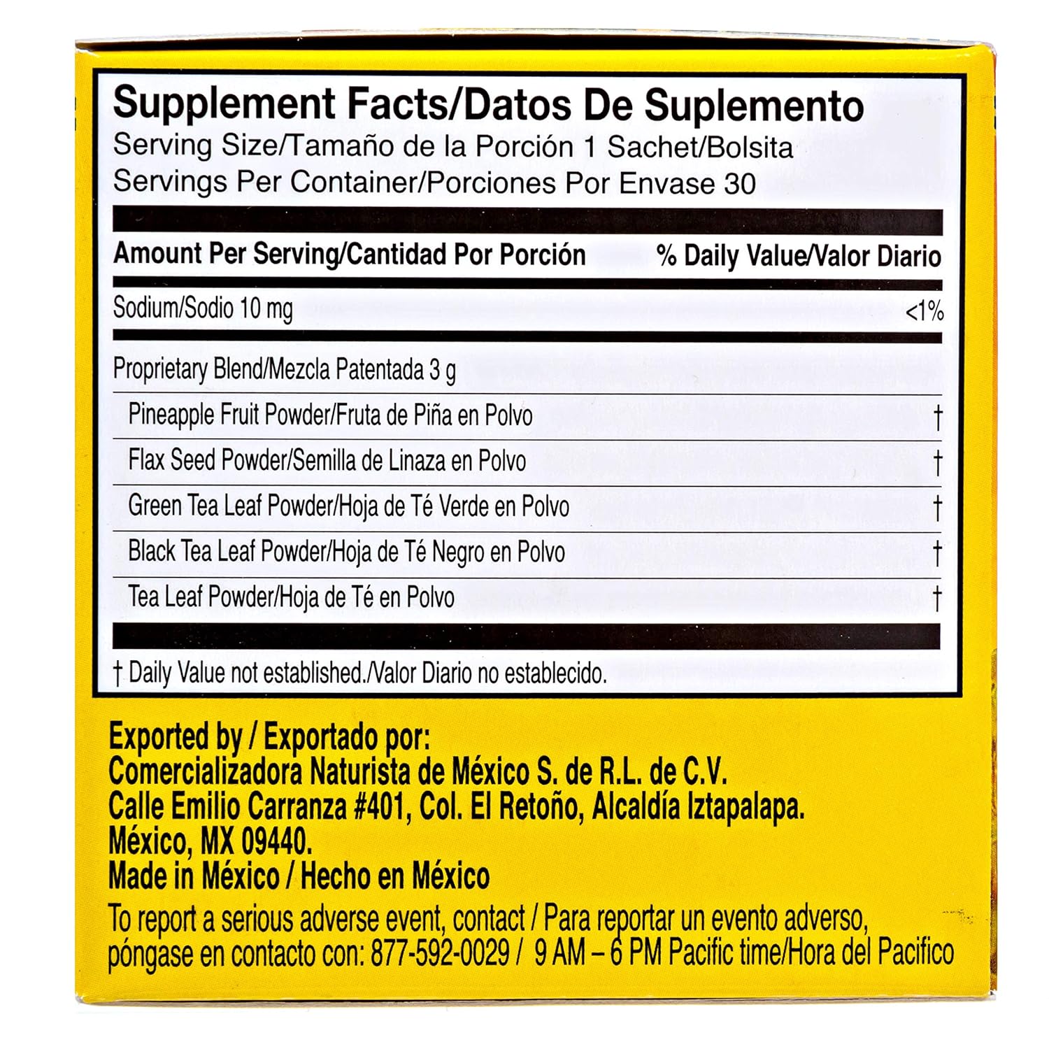 Extra Strength PIÑALIM Pineapple Tea by Gn+vida USA - Natural Weight Loss Support Supplement