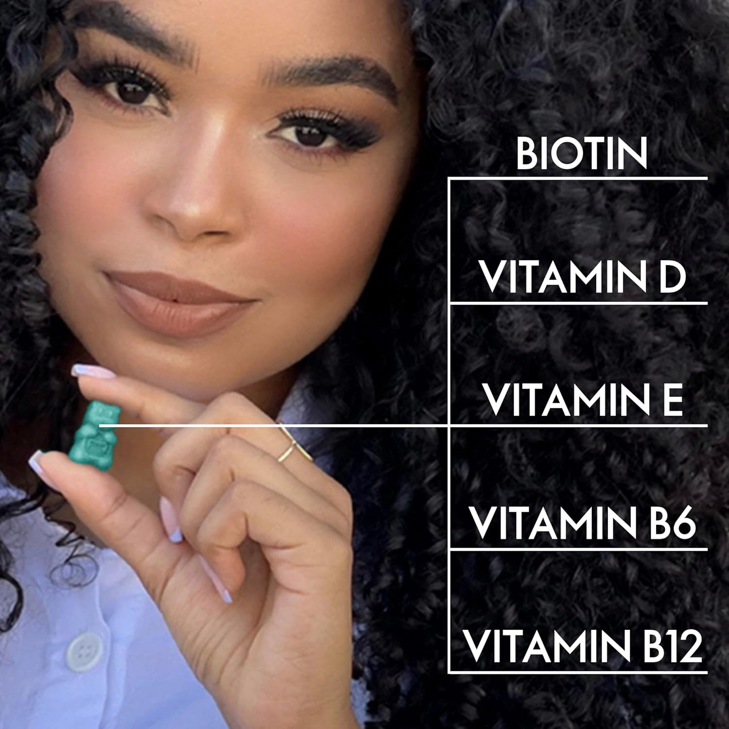 Extra Strength SugarbearPro Hair Vitamin Gummies - 1 Month Supply with Biotin 6000mcg for Men & Women, Vegan B12, MSM, Inositol, Omega 3, Elderberry - Certified Kosher, Halal, Cruelty-Free