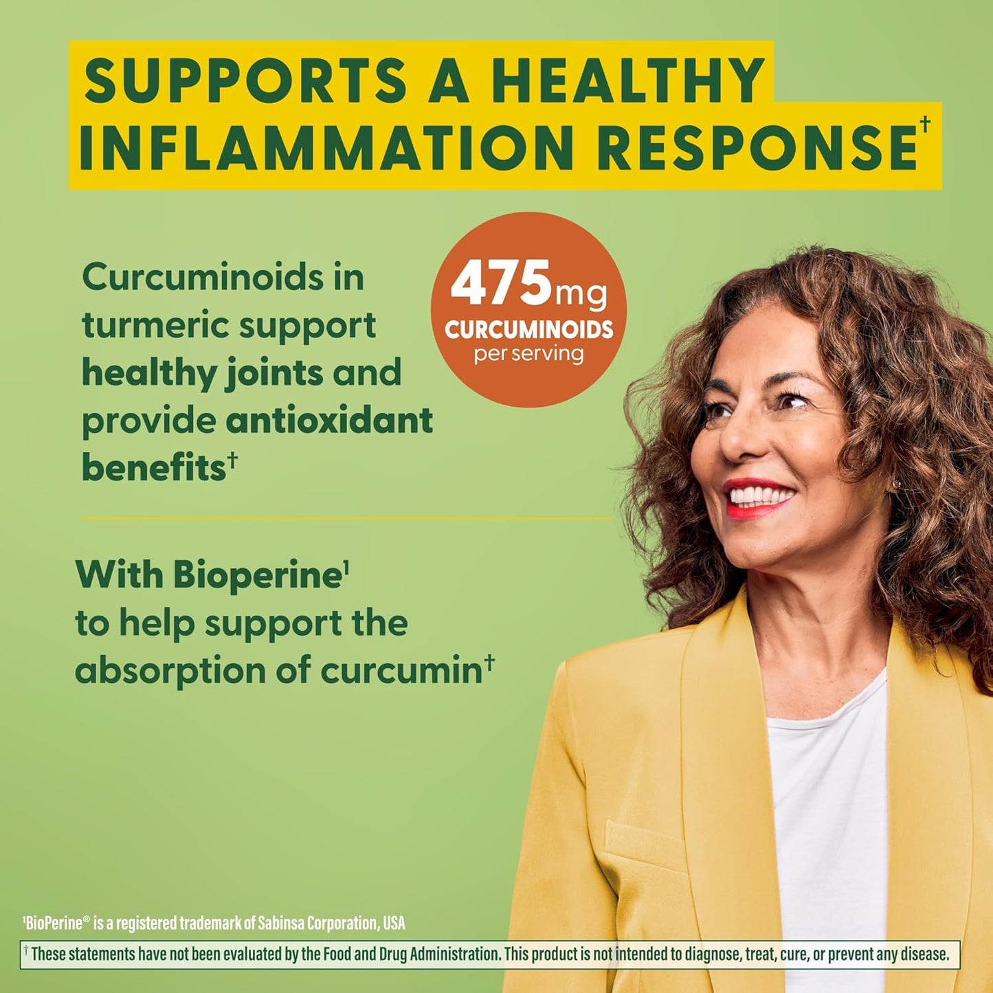 Extra Strength Turmeric Curcumin with Black Pepper & Holy Basil - Whole Body Support - 475mg Curcuminoids - Tart Cherry - Allergen-Free - 60 Tabs
