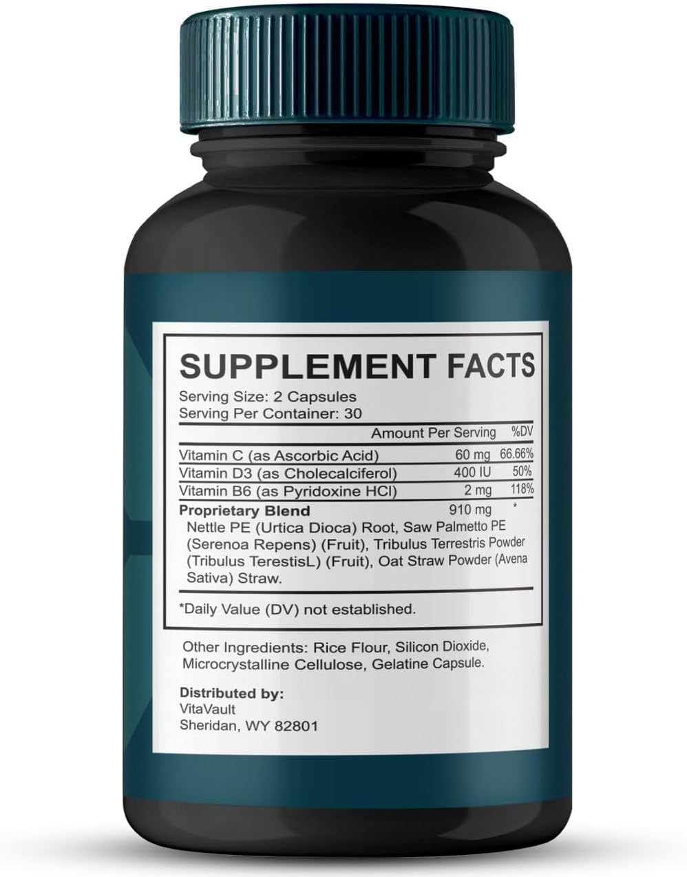 Extra Strength Vitavault TC24 Prostate Health Supplement Capsules - All Natural Formula for Prostate Support - 60 Capsules