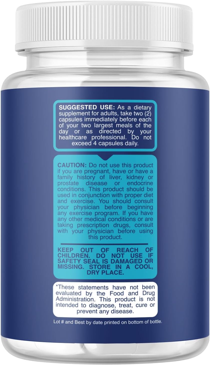 Extra Strength White Kidney Bean Extract Capsules for Carb Blocker & Appetite Suppressant Support - Plant-Based Energy Supplement - Non-GMO & Gluten Free - Made in USA