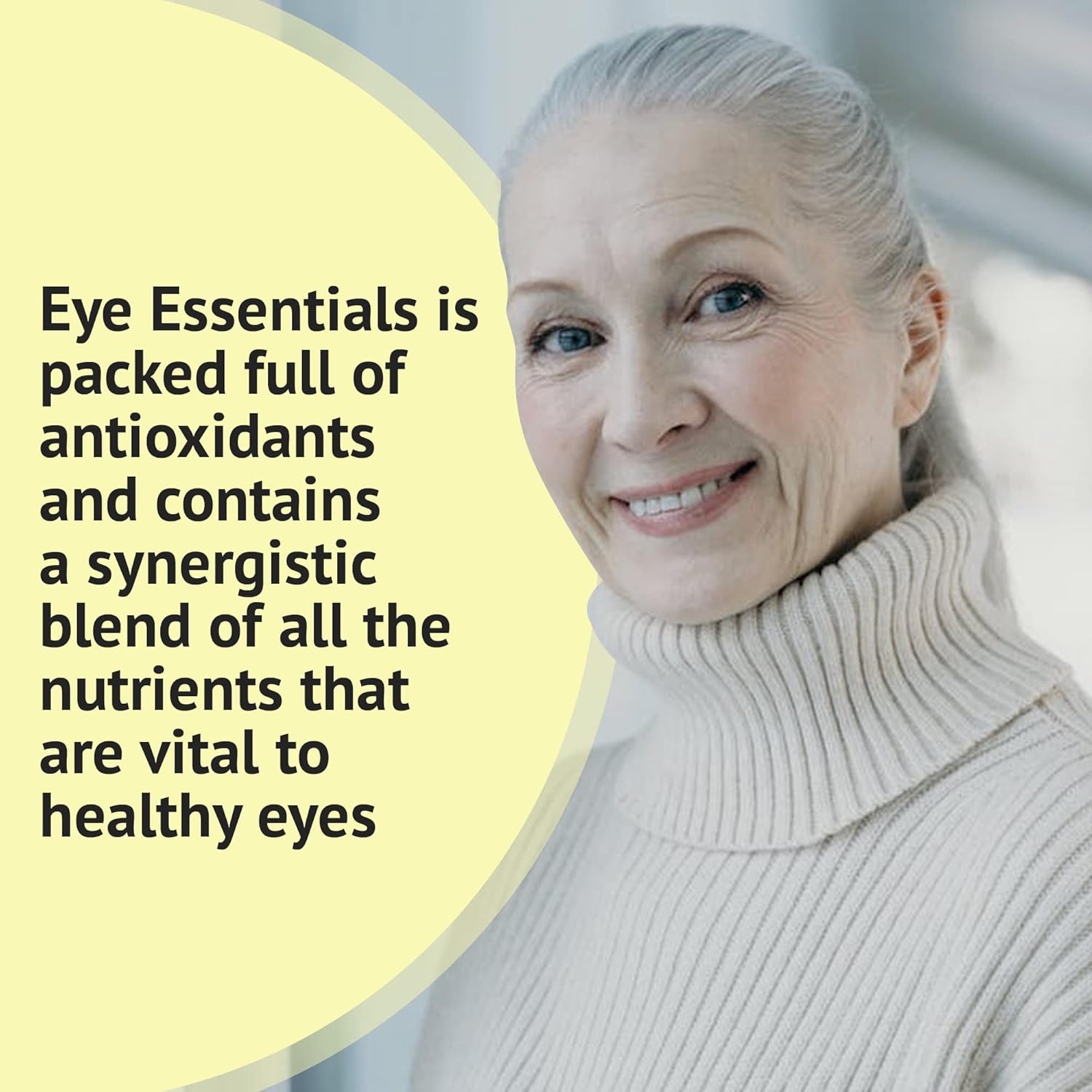Eye Essentials for Adults - Vitamin & Mineral Supplement with Vitamin A, Bilberry, Zinc & Antioxidants for Eye Health (60 Capsules)