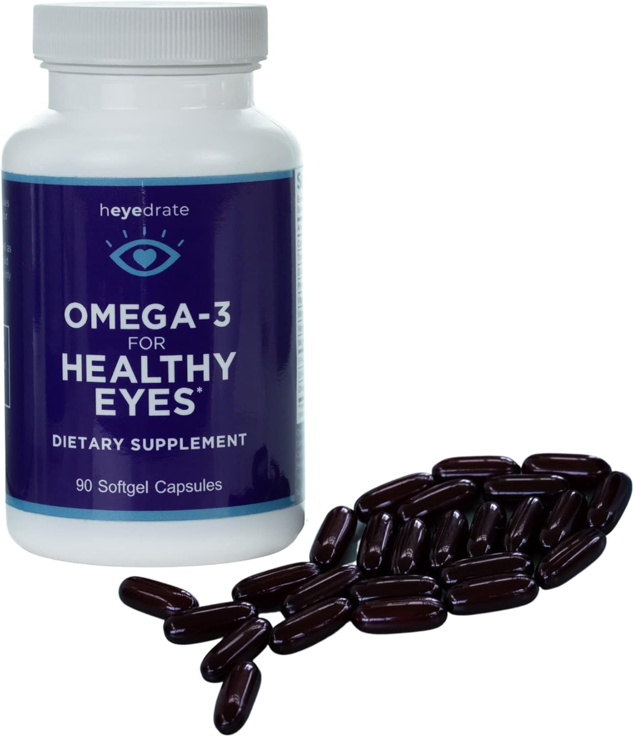 Eye Health Supplement with Triglyceride Omega 3 Fish Oil - Supports Healthy Eyes with Optimal Ingredients - Easy to Swallow Softgels - 90 Count